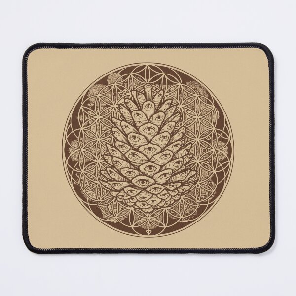 Item preview, Trippy Pinecone Sacred Geometry Art designed and sold by Mystikos Art.