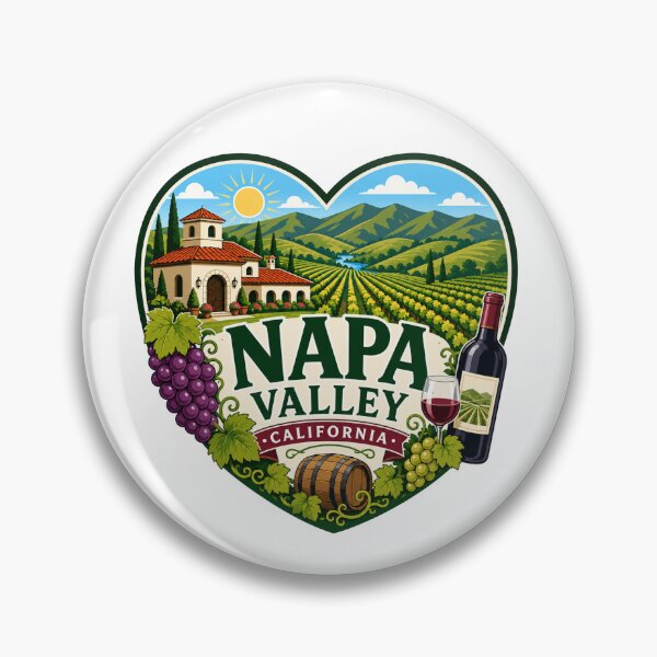 Item preview, Napa Valley, California - Heart Shape Design designed and sold by Myra365Art.