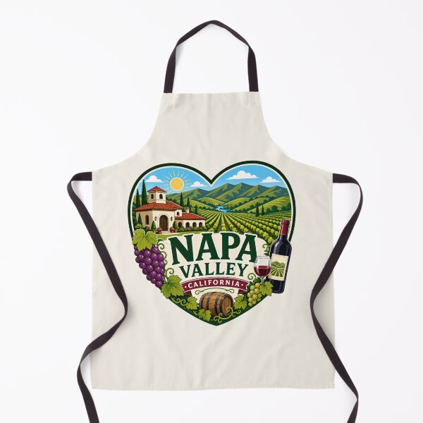 Item preview, Napa Valley, California - Heart Shape Design designed and sold by Myra365Art.