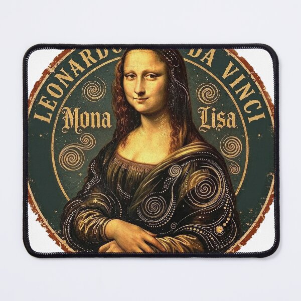 Item preview, Vintage Mona Lisa – Da Vinci Art Stamp designed and sold by P Bernardo | Art Shop.
