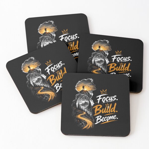 Item preview, Focus Build Become – Motivational Mountain Growth designed and sold by v6ziix.
