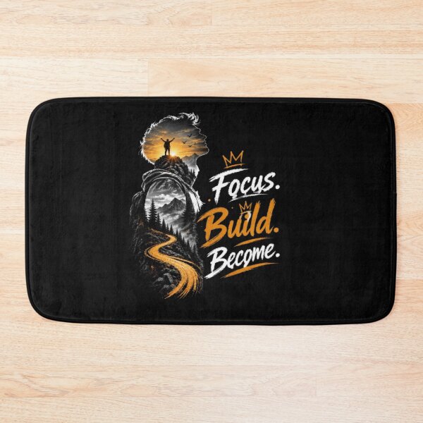 Item preview, Focus Build Become – Motivational Mountain Growth designed and sold by v6ziix.