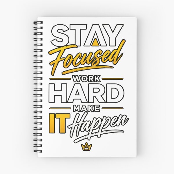 Item preview, Stay Focused, Work Hard, Make It Happen designed and sold by well-zine.