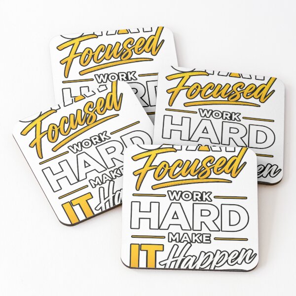 Item preview, Stay Focused, Work Hard, Make It Happen designed and sold by well-zine.