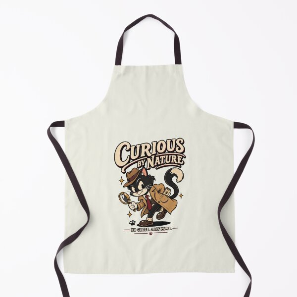 Item preview, Curious By Nature Retro Cat designed and sold by HoopeStylee.