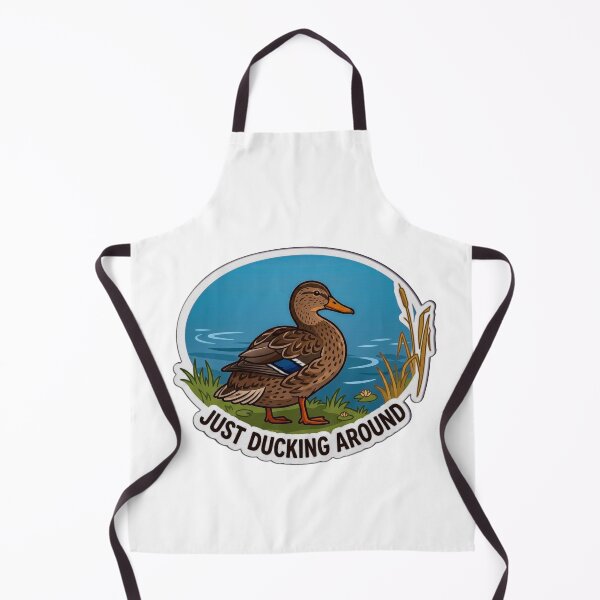 Item preview, Just Ducking Around Funny Mallard Duck Illustration designed and sold by FotoBastek.