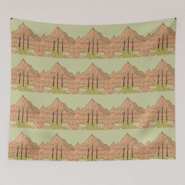 Item preview, Three of Wands in the Badlands  designed and sold by GeoSplore.