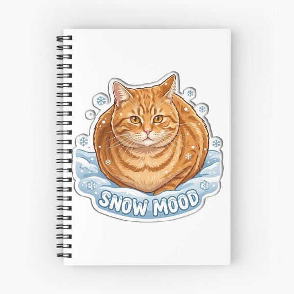 Item preview, Snow Mood Cute Ginger Cat Winter Illustration designed and sold by FotoBastek.
