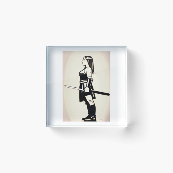 Item preview, Illustration - Female Martial Arts Character, Aesthetic Inspired by Yoshitaka Amano designed and sold by AnimeShin.