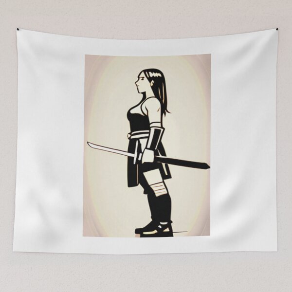 Item preview, Illustration - Female Martial Arts Character, Aesthetic Inspired by Yoshitaka Amano designed and sold by AnimeShin.