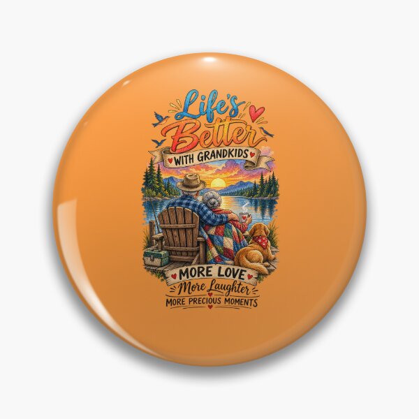 Item preview, Lifes Better With Grandkids Shirt Grandparents Lake Sunset designed and sold by HolidayMoods.