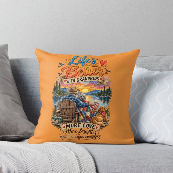 Item preview, Lifes Better With Grandkids Shirt Grandparents Lake Sunset designed and sold by HolidayMoods.