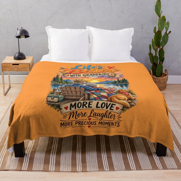 Item preview, Lifes Better With Grandkids Shirt Grandparents Lake Sunset designed and sold by HolidayMoods.