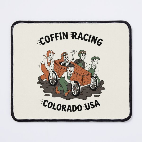 Item preview, Coffin Racing Colorado USA Vintage 30s Rubber Hose Cartoon designed and sold by KiwiRider.