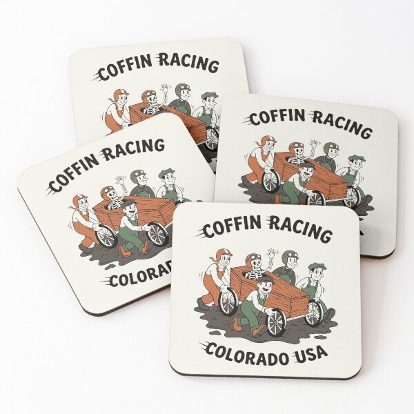 Item preview, Coffin Racing Colorado USA Vintage 30s Rubber Hose Cartoon designed and sold by KiwiRider.