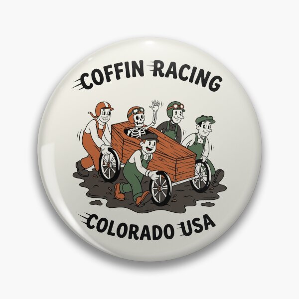 Item preview, Coffin Racing Colorado USA Vintage 30s Rubber Hose Cartoon designed and sold by KiwiRider.