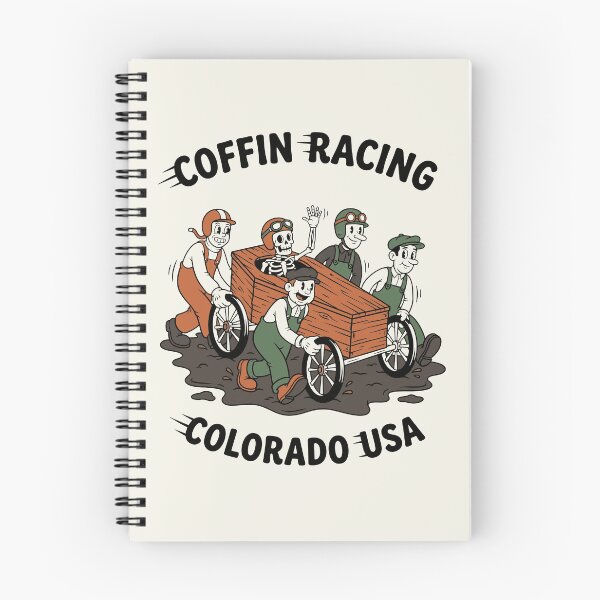 Item preview, Coffin Racing Colorado USA Vintage 30s Rubber Hose Cartoon designed and sold by KiwiRider.