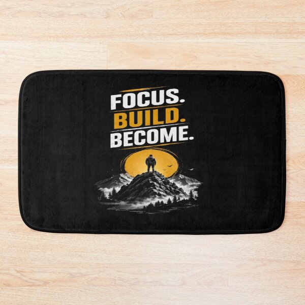 Item preview, Focus Build Become  Motivational Mountain Growth designed and sold by v6ziix.