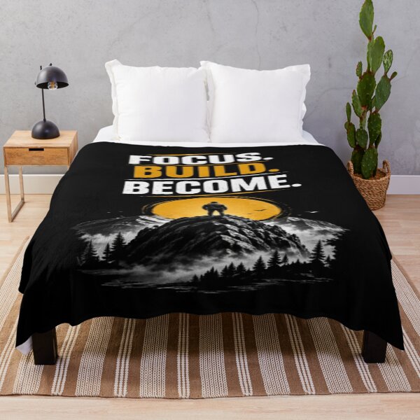 Item preview, Focus Build Become Motivational Mountain Growth designed and sold by v6ziix.