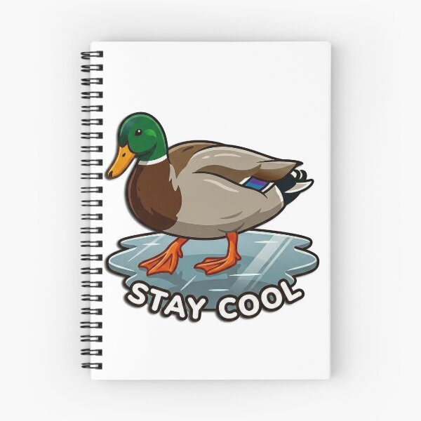 Item preview, Stay Cool Drake Mallard Duck Illustration designed and sold by FotoBastek.
