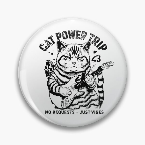 Item preview, Guitar Cat Power Trip Grumpy Cat Rock No Requests Just Vibes designed and sold by HYPNK.