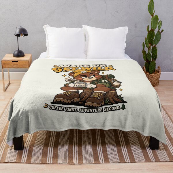 Item preview, Wake Up Get Wild Bear designed and sold by HoopeStylee.