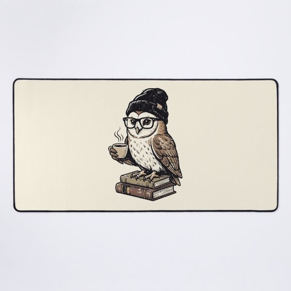 Item preview, Wise Hipster Owl Coffee Glasses Books Beanie designed and sold by Amir Faysal.