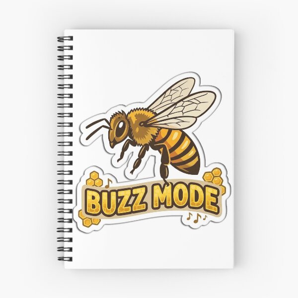 Item preview, Buzz Mode Honey Bee Funny Illustration designed and sold by FotoBastek.