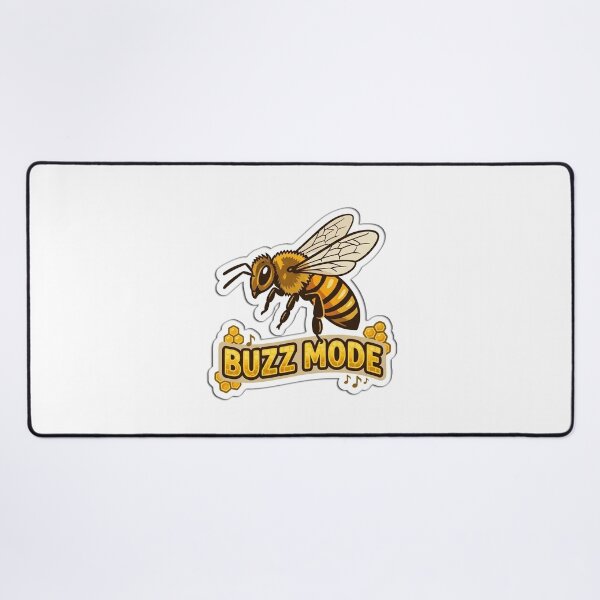 Item preview, Buzz Mode Honey Bee Funny Illustration designed and sold by FotoBastek.