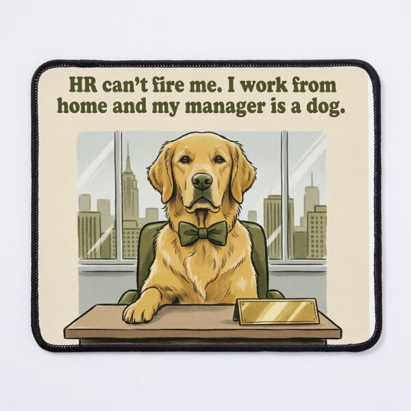 Item preview, Funny Work From Home Dog Shirt – My Manager Is A Dog – Remote Worker Gift for Dog Dads designed and sold by dogthingsclub.