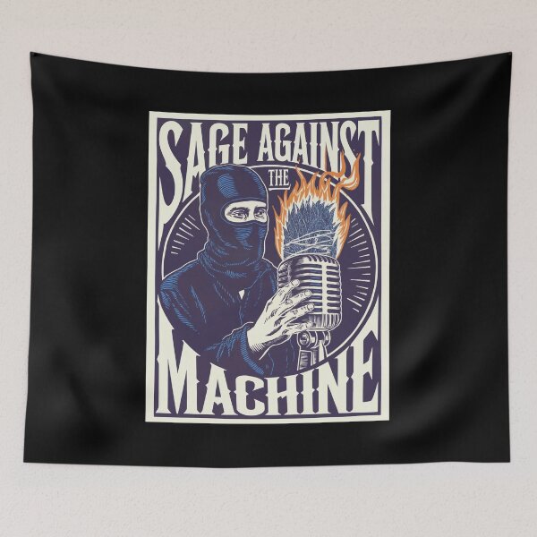 Item preview, Funny Smudging Sage Against the Machine designed and sold by Mystikos Art.