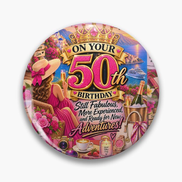 Item preview, 50th Birthday – Still Fabulous, More Experienced and Ready for New Adventures designed and sold by Clothes With Smiling Animals Walt Gral.