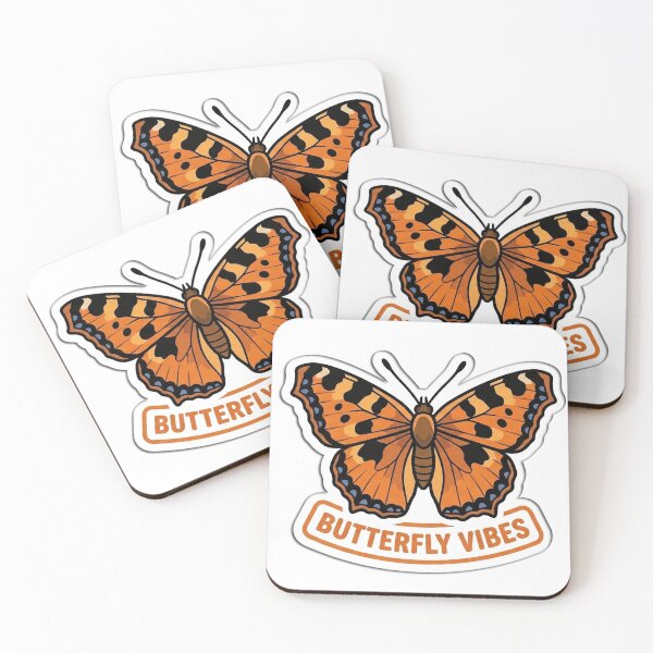Item preview, Butterfly Vibes Orange Tortoiseshell Butterfly Illustration designed and sold by FotoBastek.
