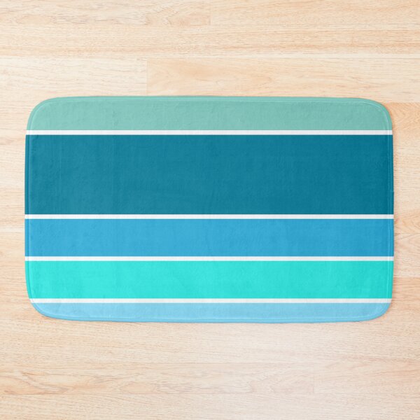 Item preview, Nautical Decor Stripes in Ocean Colors Retro Coastal Vibes 1/4 designed and sold by Beachy.