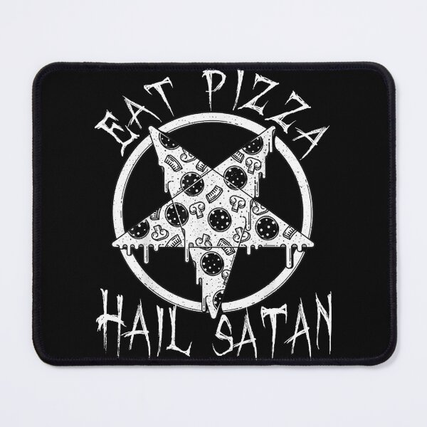 Item preview, Eat Pizza hail Satan funny Pizza Lover Goth Dark Humor 666 designed and sold by Reign Of Darkness.