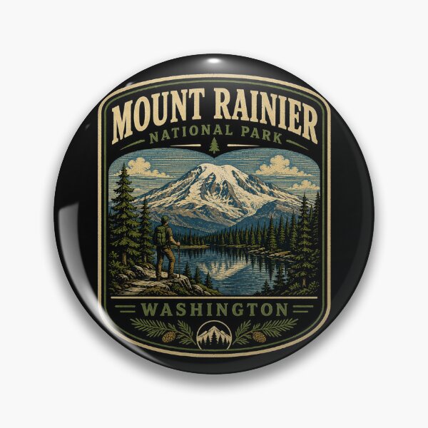 Item preview, Mount Rainier National Park - Washington designed and sold by GoodOldVintage.