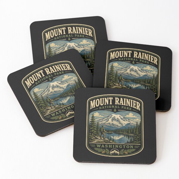 Item preview, Mount Rainier National Park - Washington designed and sold by GoodOldVintage.