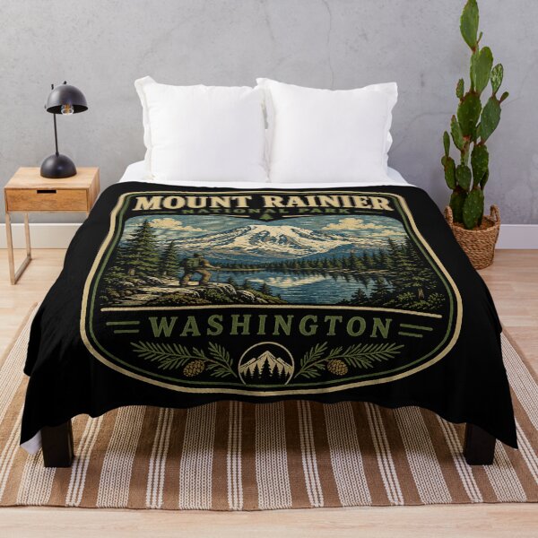 Item preview, Mount Rainier National Park - Washington designed and sold by GoodOldVintage.