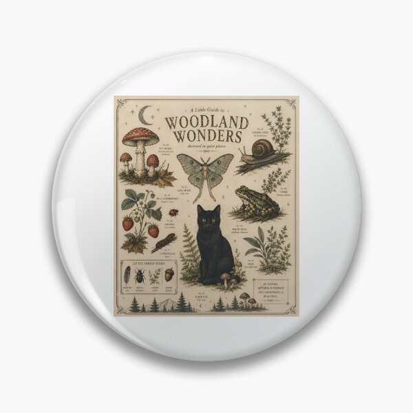 Item preview, Woodland Wonders – Cottagecore Forest Nature Illustration designed and sold by AnteesocialTees.