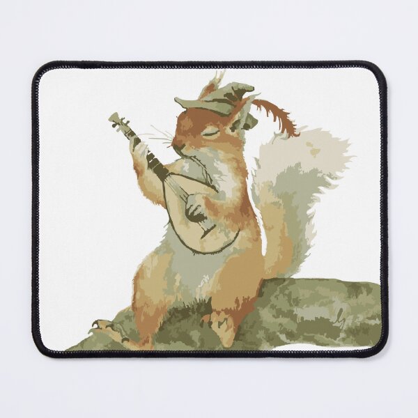 Item preview, Bard Squirrel Fantasy Character Cute Woodland Artwork designed and sold by GeekMix.