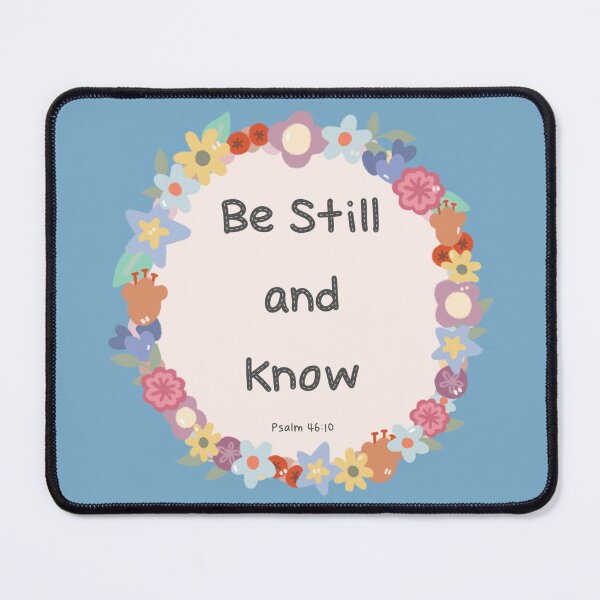 Item preview, Be Still and Know Psalm 46:10 Cute Flower Wreath designed and sold by bySunnieStudio.