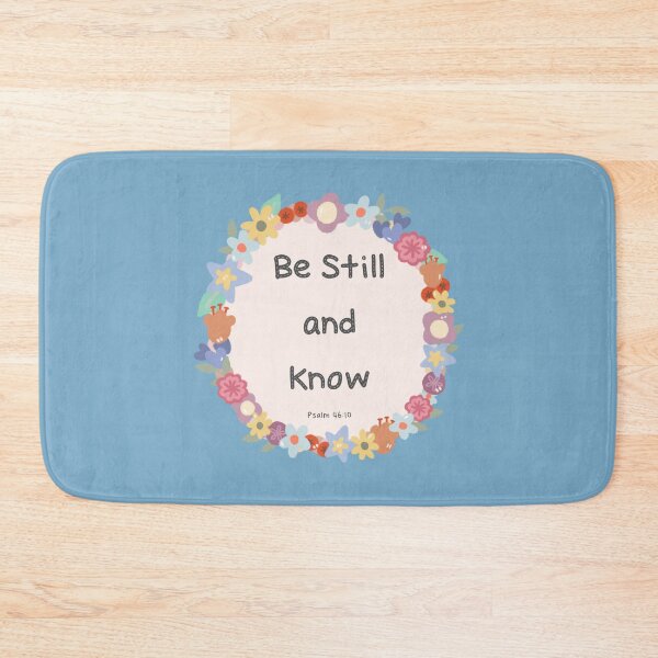 Item preview, Be Still and Know Psalm 46:10 Cute Flower Wreath designed and sold by bySunnieStudio.