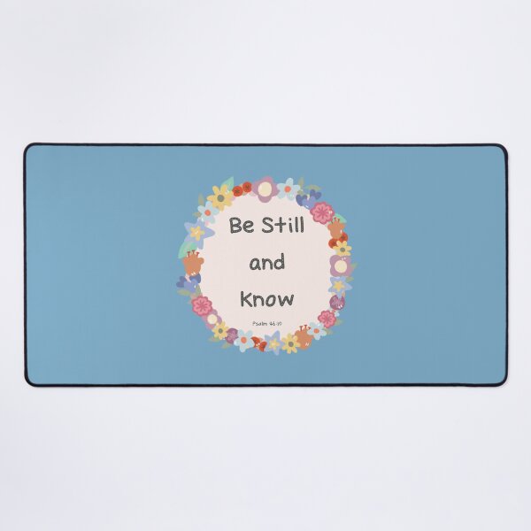 Item preview, Be Still and Know Psalm 46:10 Cute Flower Wreath designed and sold by bySunnieStudio.