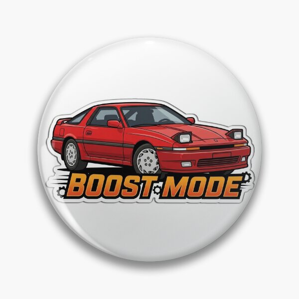 Item preview, Boost Mode Red Retro Sports Car Illustration designed and sold by FotoBastek.