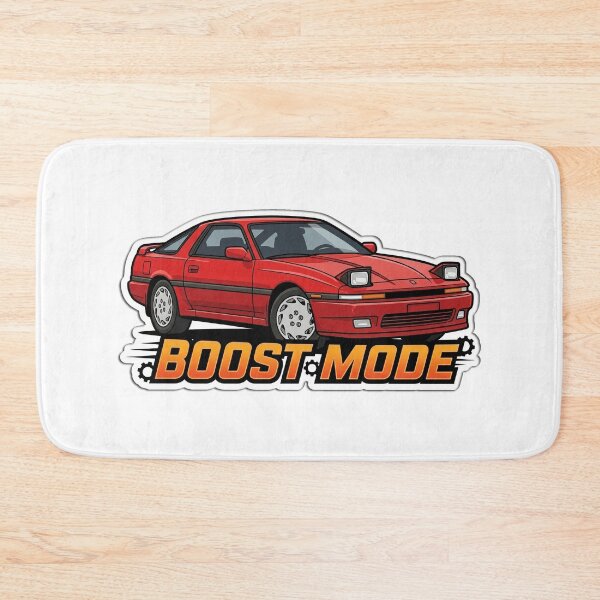 Item preview, Boost Mode Red Retro Sports Car Illustration designed and sold by FotoBastek.