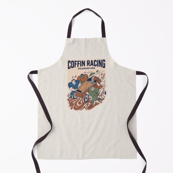 Item preview, Coffin Racing Colorado USA Football Team Skeleton Race Art designed and sold by KiwiRider.