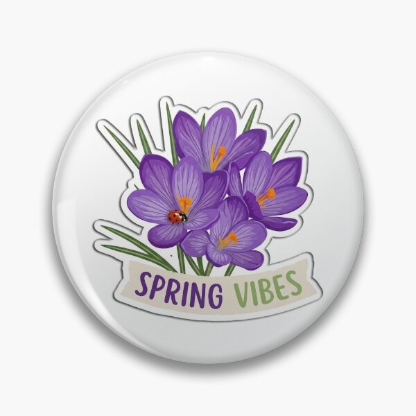 Item preview, Spring Vibes Purple Crocus Flowers Illustration designed and sold by FotoBastek.