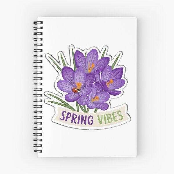Item preview, Spring Vibes Purple Crocus Flowers Illustration designed and sold by FotoBastek.