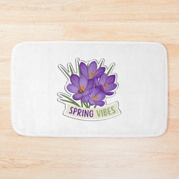 Item preview, Spring Vibes Purple Crocus Flowers Illustration designed and sold by FotoBastek.
