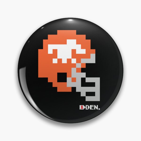 Item preview, Broncos Throwback Tecmo Bowl Helmet designed and sold by TecmoBowlSports.